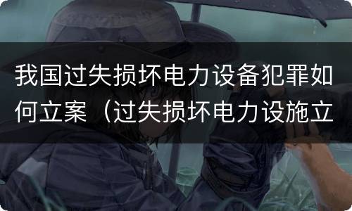 我国过失损坏电力设备犯罪如何立案（过失损坏电力设施立案标准）