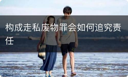构成走私废物罪会如何追究责任