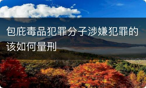 包庇毒品犯罪分子涉嫌犯罪的该如何量刑
