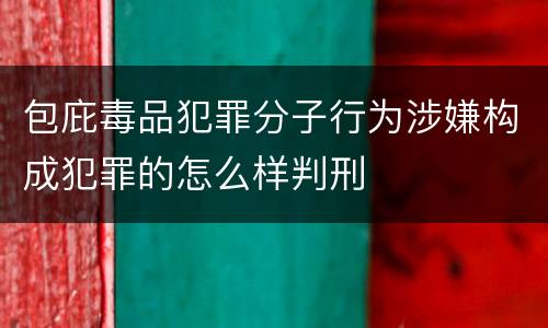 包庇毒品犯罪分子行为涉嫌构成犯罪的怎么样判刑