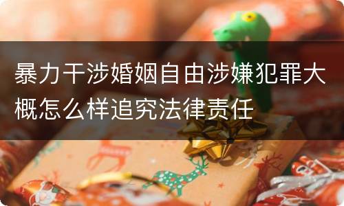暴力干涉婚姻自由涉嫌犯罪大概怎么样追究法律责任
