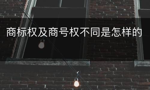 商标权及商号权不同是怎样的