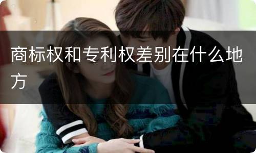 商标权和专利权差别在什么地方