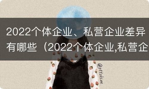 2022个体企业、私营企业差异有哪些（2022个体企业,私营企业差异有哪些问题）