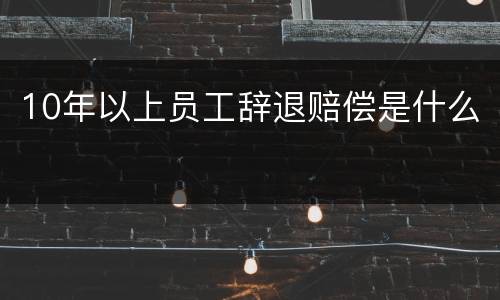 10年以上员工辞退赔偿是什么