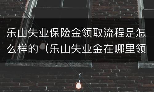 乐山失业保险金领取流程是怎么样的（乐山失业金在哪里领取）