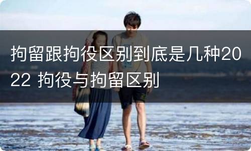 拘留跟拘役区别到底是几种2022 拘役与拘留区别