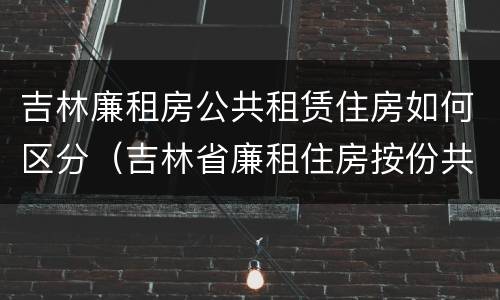 吉林廉租房公共租赁住房如何区分（吉林省廉租住房按份共有产权实施管理办法）