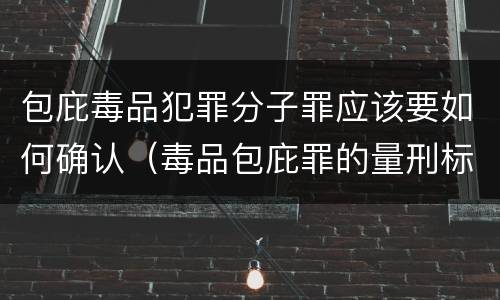 包庇毒品犯罪分子罪应该要如何确认（毒品包庇罪的量刑标准）