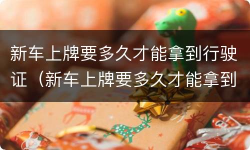 新车上牌要多久才能拿到行驶证（新车上牌要多久才能拿到行驶证呀）