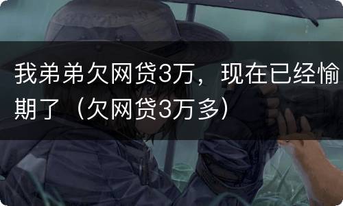我弟弟欠网贷3万，现在已经愉期了（欠网贷3万多）