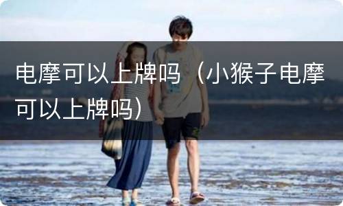 电摩可以上牌吗（小猴子电摩可以上牌吗）