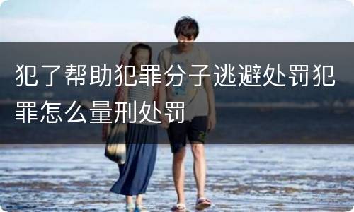 犯了帮助犯罪分子逃避处罚犯罪怎么量刑处罚