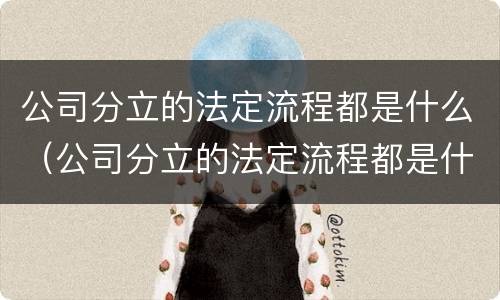 公司分立的法定流程都是什么（公司分立的法定流程都是什么样的）