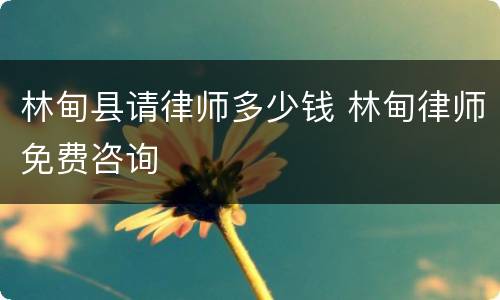 林甸县请律师多少钱 林甸律师免费咨询