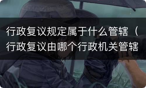 行政复议规定属于什么管辖（行政复议由哪个行政机关管辖）