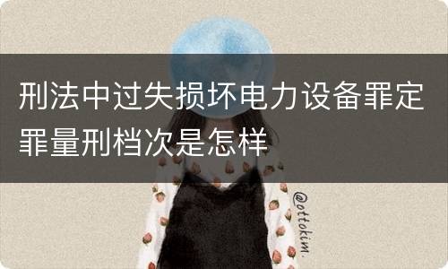 刑法中过失损坏电力设备罪定罪量刑档次是怎样