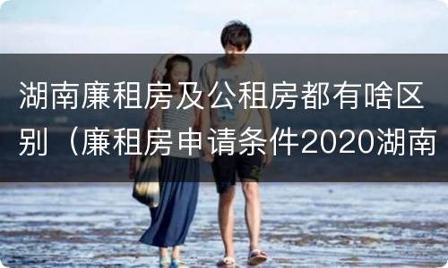 湖南廉租房及公租房都有啥区别（廉租房申请条件2020湖南）