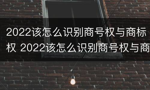 2022该怎么识别商号权与商标权 2022该怎么识别商号权与商标权的区别