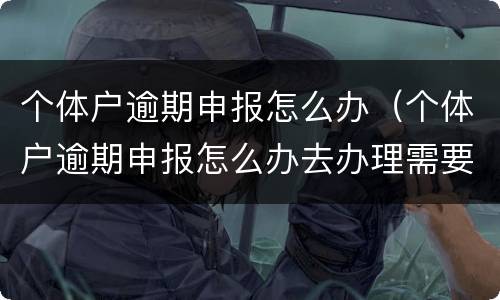 个体户逾期申报怎么办（个体户逾期申报怎么办去办理需要带什么）