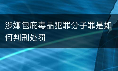 涉嫌包庇毒品犯罪分子罪是如何判刑处罚