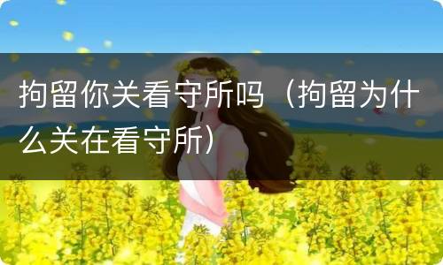 拘留你关看守所吗（拘留为什么关在看守所）