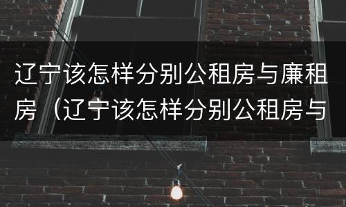 辽宁该怎样分别公租房与廉租房（辽宁该怎样分别公租房与廉租房呢）