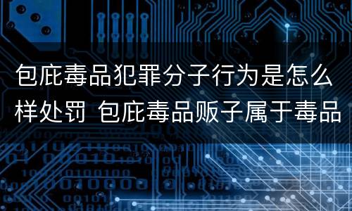 包庇毒品犯罪分子行为是怎么样处罚 包庇毒品贩子属于毒品犯罪吗