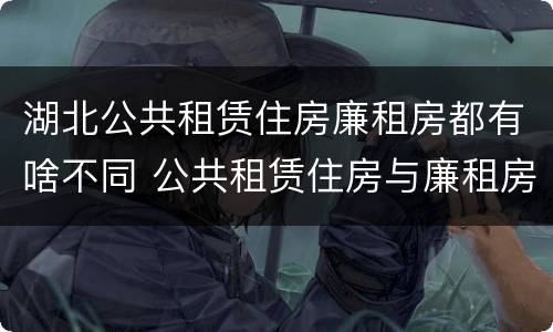 湖北公共租赁住房廉租房都有啥不同 公共租赁住房与廉租房的区别