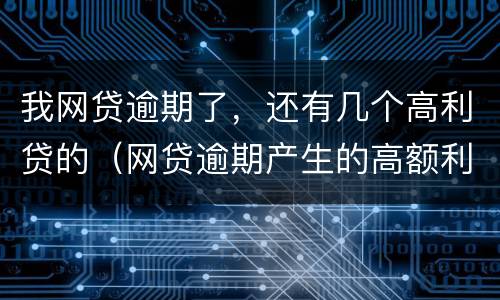 我网贷逾期了，还有几个高利贷的（网贷逾期产生的高额利息合法吗）