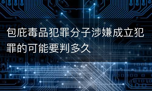 包庇毒品犯罪分子涉嫌成立犯罪的可能要判多久