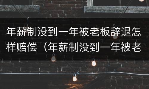 年薪制没到一年被老板辞退怎样赔偿（年薪制没到一年被老板辞退怎样赔偿呢）