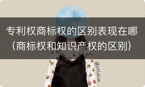 专利权商标权的区别表现在哪（商标权和知识产权的区别）