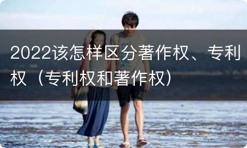 2022该怎样区分著作权、专利权（专利权和著作权）
