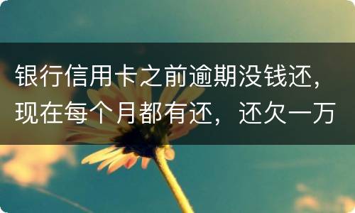 银行信用卡之前逾期没钱还，现在每个月都有还，还欠一万零七百元要我一次性还完，