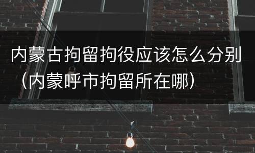 内蒙古拘留拘役应该怎么分别（内蒙呼市拘留所在哪）