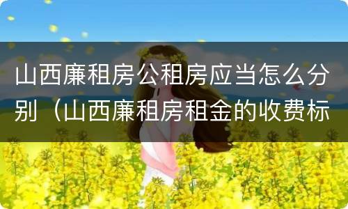 山西廉租房公租房应当怎么分别（山西廉租房租金的收费标准）