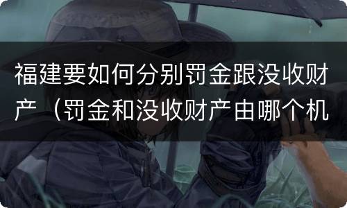 福建要如何分别罚金跟没收财产（罚金和没收财产由哪个机关执行）