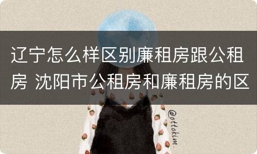 辽宁怎么样区别廉租房跟公租房 沈阳市公租房和廉租房的区别