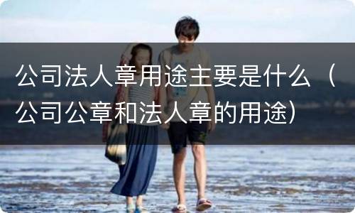 公司法人章用途主要是什么（公司公章和法人章的用途）