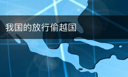 我国的放行偷越国