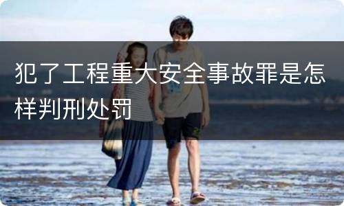 犯了工程重大安全事故罪是怎样判刑处罚