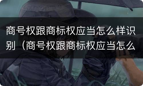 商号权跟商标权应当怎么样识别（商号权跟商标权应当怎么样识别出来）