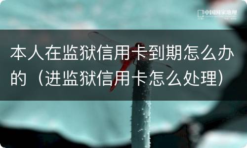 本人在监狱信用卡到期怎么办的（进监狱信用卡怎么处理）