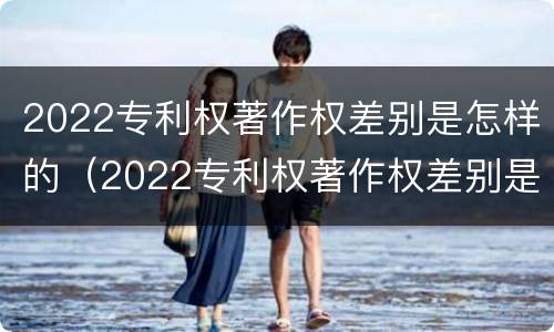 2022专利权著作权差别是怎样的（2022专利权著作权差别是怎样的呢）