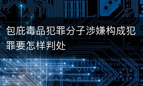 包庇毒品犯罪分子涉嫌构成犯罪要怎样判处