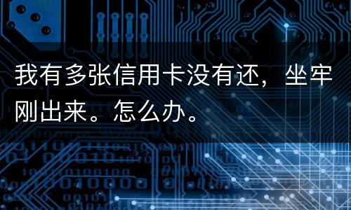 我有多张信用卡没有还，坐牢刚出来。怎么办。
