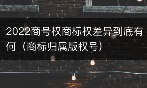 2022商号权商标权差异到底有何（商标归属版权号）