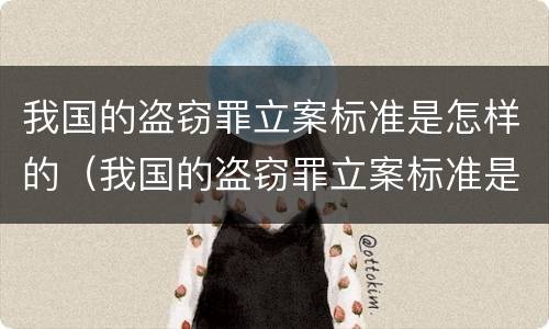 我国的盗窃罪立案标准是怎样的（我国的盗窃罪立案标准是怎样的呢）