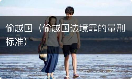 偷越国（偷越国边境罪的量刑标准）